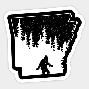 Arkansas Bigfoot Gift Sticker